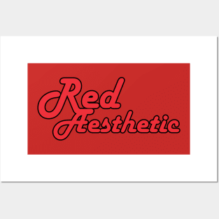 Red Aesthetic Posters and Art